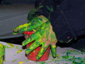 fun filled finger painting
